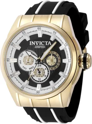 Obrázok produktu pre Invicta Speedway 49055 Pánske Hodinky - Quartz Hnací Mechanizmus - Nerezová Oceľ s Čiernym Ciferníkom - 48 mm