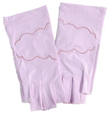 Produktbild von Sommerhandschuhe Für Damen atmungsaktive UV-schützende Anti-Slip autoroutenfreundliche und sonnenschutzende Halb-Fingernägel Für den Sommer (lila, rosa)