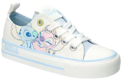 Produktbild von Disney Lilo & Stitch LS001853, Kinder Sneaker Schnürschuhe Turnschuhe bequem rutschhemmend, Weiß 31