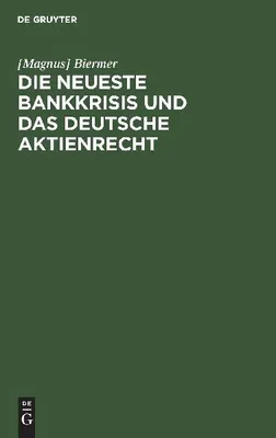 Produktbild von Die neueste Bankkrisis und das deutsche Aktienrecht