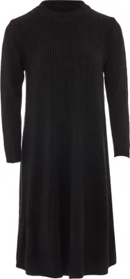 Image de Robe en maille Jalene pour femme - noir, XS/S