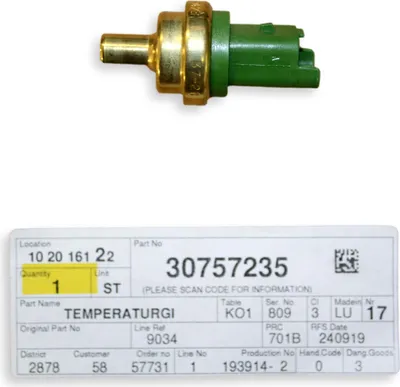 Produktbild von VOLVO C30 V40 S40 V50 S60 S80 V70 Flüssigkeitstemperatursensor OE 30757235