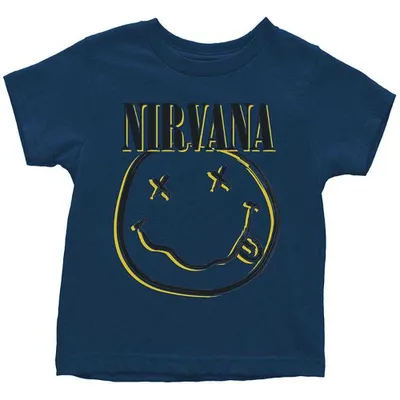 Produktbild von Nirvana - Inverse Smiley Kids 2 Jahre T-Shirt - Blau