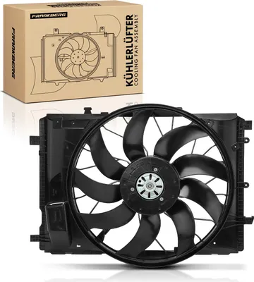 Obrázok produktu pre Frankberg 1x ventilátor chladenia motora s rámom ventilátora chladiča Mercedes-Benz W204 W212 C218 X117 R231 C197