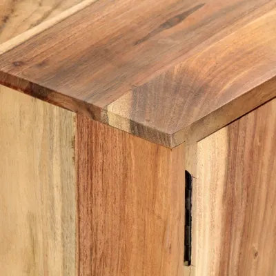 Image de vidaXL Meuble TV 118 x 30 x 45 cm bois massif acacia