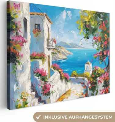Zdjęcie produktu dla MuchoWow® - Obraz na płótnie - Pejzaż - Kwiaty - Natura - Lato, fototapeta, dekoracja ścienna, obrazy do salonu, 80x60cm