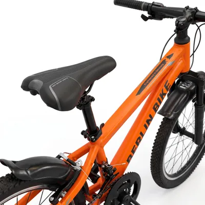 Produktbild von Kinderfahrrad 20 Zoll MTB mit Alurahmen - Ideales Geschenk für Kinder, orange