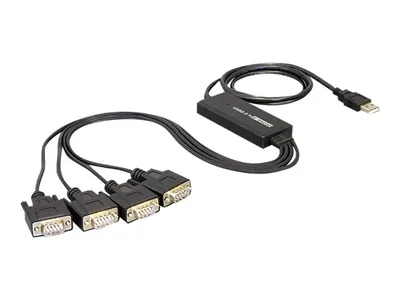 Produktbild von Delock USB 2.0 > 4 x Serial Adapter - Serieller Adapter - USB - RS-232 x 4