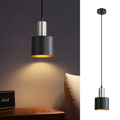 Produktbild von ZMH Hängelampe Esstisch Pendelleuchte E27  Retro Schlafzimmerlampe Nachttisch Höhenverstellbar Küchenlampe Esszimmerlampe Max 40W Ohne Leuchtmittel