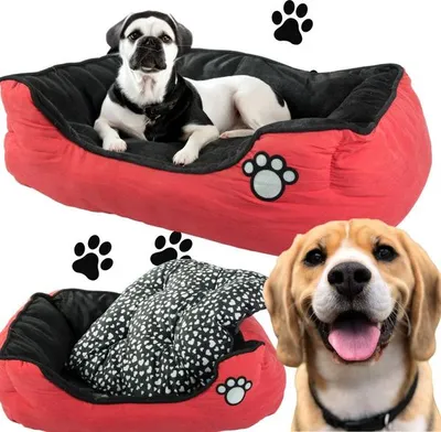 Immagine prodotto di Cuccia in peluche per cani con cuscino estraibile, morbida e confortevole