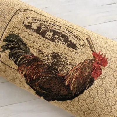 Produktbild von Zugluftstopper Zugluftkissen Hahn Gobelin-Art beige 90x12cm Windstopper