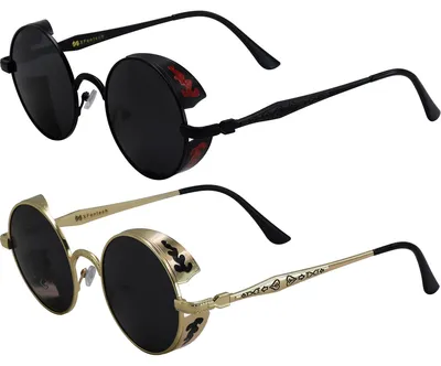 Zdjęcie produktu dla Okulary przeciwsłoneczne w stylu retro steampunk, z ochroną UV400 i polaryzacją soczewek