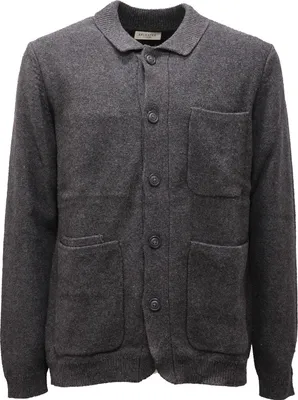 Produktbild von 5709AF maglione cardigan uomo SELECTED dark grey sweater man
