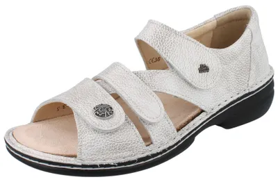Produktbild von FINN COMFORT Biella Soft Damen Sandale taupe genarbtes Glattleder - Größe: 39