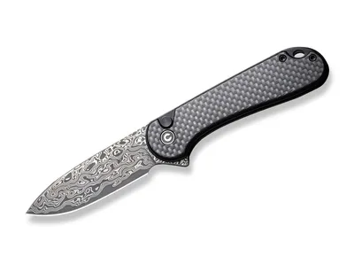 Produktbild von CIVIVI Button Lock Elementum II CF Damascus