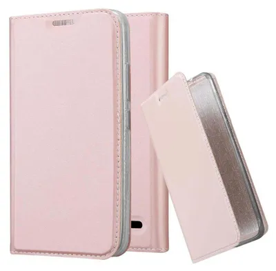 Obrázok produktu pre Cadorabo puzdro na mobilný telefón pre Motorola MOTO E4 ochranné puzdro v ružovej farbe Cover Etui Book Case Booklet