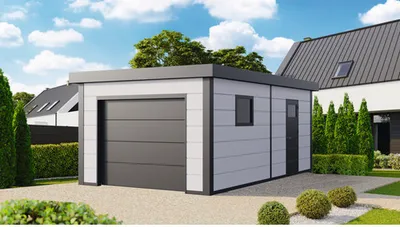 Produktbild von Garage Classico 3663 628 x 358 cm weiß