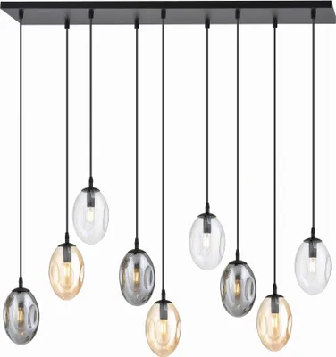 Immagine prodotto di Lampadario Emibig 9xE14 10W ASTRAL 9 paralumi multicolori 1268/9M1