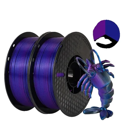 Zdjęcie produktu dla Jedwabny filament PLA, trójkolorowy, pakowany próżniowo, I-2KG