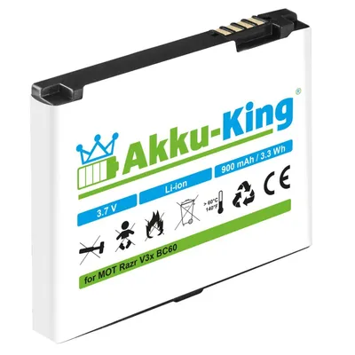 Akku fuer Motorola Razr V3x - ersetzt BC60 CFNN7005