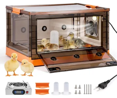 Aufzuchtbox für Küken, 85 l, klappbar, orange