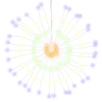 Image de Étoile rayonnante de Noël 140 LED multicolore 17 cm
