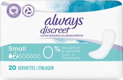 Produktbild von always Discreet Inkontinenz-Einlage Small 0%