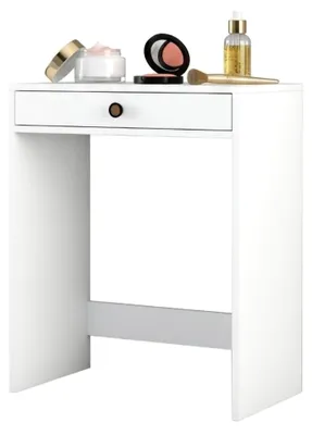 Produktbild von Carde - Toilettentisch, 70x85x40h cm Weiß, Inkl. Spiegel