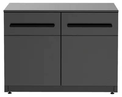 Produktbild von Cozze® Outdoor-Küche Niedrigmodul Elements, 90 x 68 x 60 cm, Stahl / HPL, schwarz