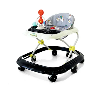 Produktbild von 3 in 1 Lauflernhilfe für Babys,Babywalker Spiel- und Lauflernwagen Gehfrei Babywippe mit Musik,Klappbar Laufhilfe für ab 6 Monaten Schwarz