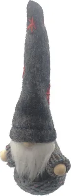 Image de Pendentif lutin pour sapin de Noël, gris, 11 cm