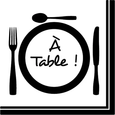 Image de Lot de 20 serviettes papier a table