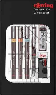 Image de Rotring S0699390 ROTRING isograph College Set - 3er Satz   0,2 / 0,4 / 0,6