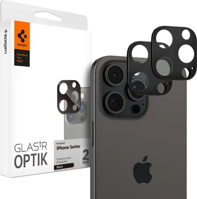 Produktbild von Spigen AGL05273, Linsenschutz, Transparent, Gehärtetes Glas, Apple, iPhone 14 Pro (6.1-inch) 2022 iPhone 14 Pro Max (6.7-inch) 2022, Box