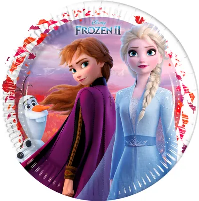 Produktbild von Frozen 2 Pappteller 8 Stück 23cm