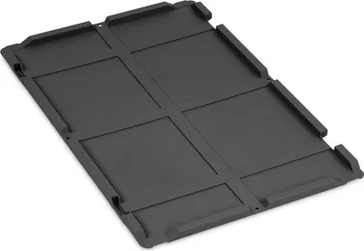 Produktbild von Scharnierdeckel Eurobox NextGen |60x40cm | Schwarz | Ohne Scharnierbeschläge | Eurobehälter, Transportbox, Transportbehälter, Stapelbehälter