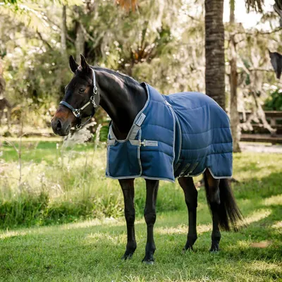Immagine prodotto di Coperta da stalla Horseware, taglia 140, modello Rambo Optimo Stable, 400 grammi