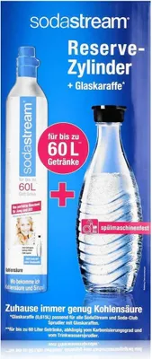 Obrázek produktu pro SodaStream 1100065490, Sytící láhev + náplň, Vícebarevný, Sklo, Plast, Nerezová ocel, 60 l, 1 kusů, CE, FCC