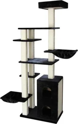 Zdjęcie produktu dla Topmast Heavy Scratching Post Excellence Black - 140 x 62 x 217 cm - 59 kg!