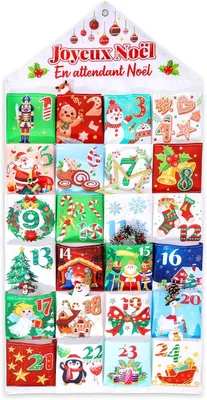 Image de Calendrier de l'Avent français à remplir pour 2026 - Calendrier de l'Avent vide à remplir - Noël - Calendrier pour enfants