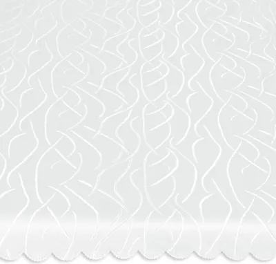 Produktbild von Tischdecke eckig 135x180 cm Struktur damast Streifen bügelfrei fleckenabweisend #1159 weiß