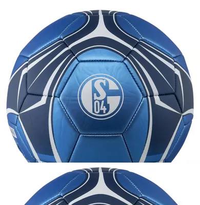 Produktbild von FC Schalke 04 Ball Metallic Gr. 5 blau, weiß STK