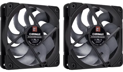 Zdjęcie produktu dla Noctua NF-A12x25 G2 PWM Sx2-PP chromax.black, Wentylator, 12 cm, 0 RPM, 1800 RPM, 107,3 m³/h, Czarny