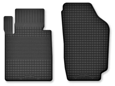 Zdjęcie produktu dla Dywaniki gumowe przednie do Jeep Wrangler III JK 2006-2017 – 2 szt., czarne, dobierane – Wielganizator Semi-Universal