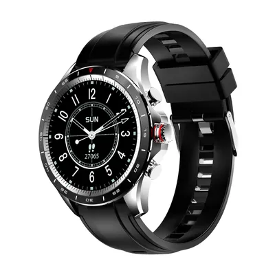 Produktbild von Atlanta 9718- Smartwatch, für Herren, Fitnesstracker, mit Wettervorhersage, Schrittzähler, zum Blutdruck messen, wasserdicht, Farbe:Schwarz