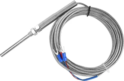 Obrázok produktu pre Závit M8 Termočlánok PT100 s platinovým odporom 50 mm Sonda teplotného senzora 0-400�� (5 m)