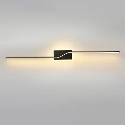 Produktbild von keepgogo Wandleuchte, Aluminium, 60cm, 12W LED, dimmbar, 3 einstellbare Lichtfarben, fest integriert, Modern, Schminklicht, natürlicher Augenschutz, horizontal/vertikal montierbar