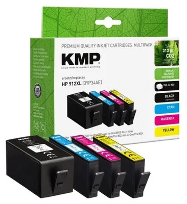Immagine prodotto di KMP Patrone HP HP912XL 3YP34AE BK/C/M/Y Multipack remanufactured