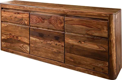 Image de MASSIVMOEBEL24 | Buffet 185x40 Palissandre ciré Noisette TORONTO #201