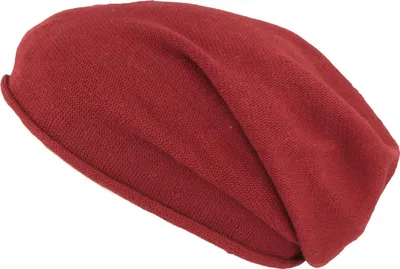 Kopka unifarbene Beanie aus 100% Baumwolle in rot